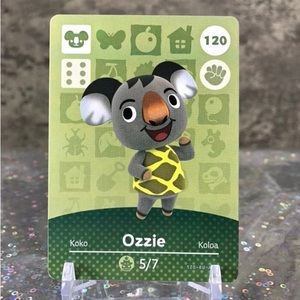 Ozzie #120 Animal Crossing Amiibo Card